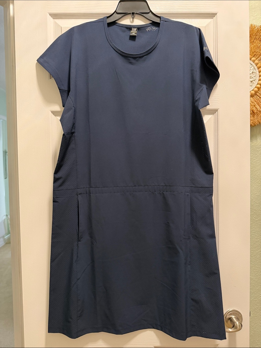Helly Hansen Navy Mini Dress with Short Sleeves